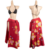 Nami Bademode One Piece Nami rot Sommer 3tlg. Badeanzug