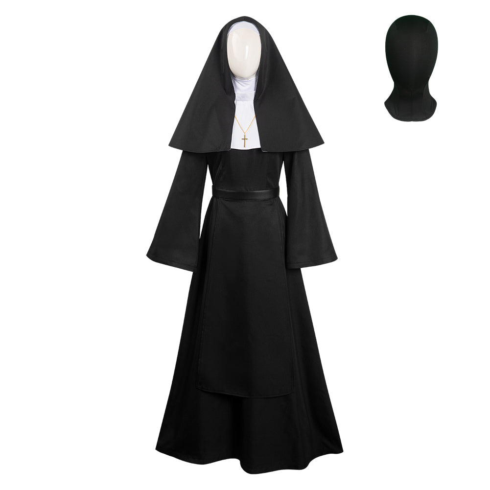 The Nun 2 Demon Nun Uniform Cosplay Kostüm Halloween Karneval Outfits