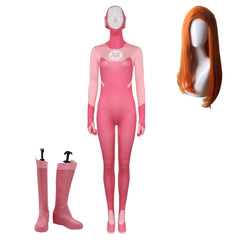 Invincible Atom eve rosa Kleid Cosplay Kostüm Halloween Karneval Outfit