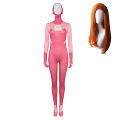 Invincible Atom eve rosa Kleid Cosplay Kostüm Halloween Karneval Outfit