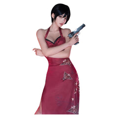 Resident Evil 4 Cosplay Ada Wong Kostüm Halloween Karneval Cheongsam