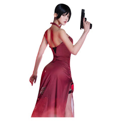 Resident Evil 4 Cosplay Ada Wong Kostüm Halloween Karneval Cheongsam