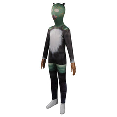 Kinder Der gestiefelte Kater: Der letzte Wunsch Kitty Samtpfote Jumpsuit Cosplay Halloween Karneval Outfits