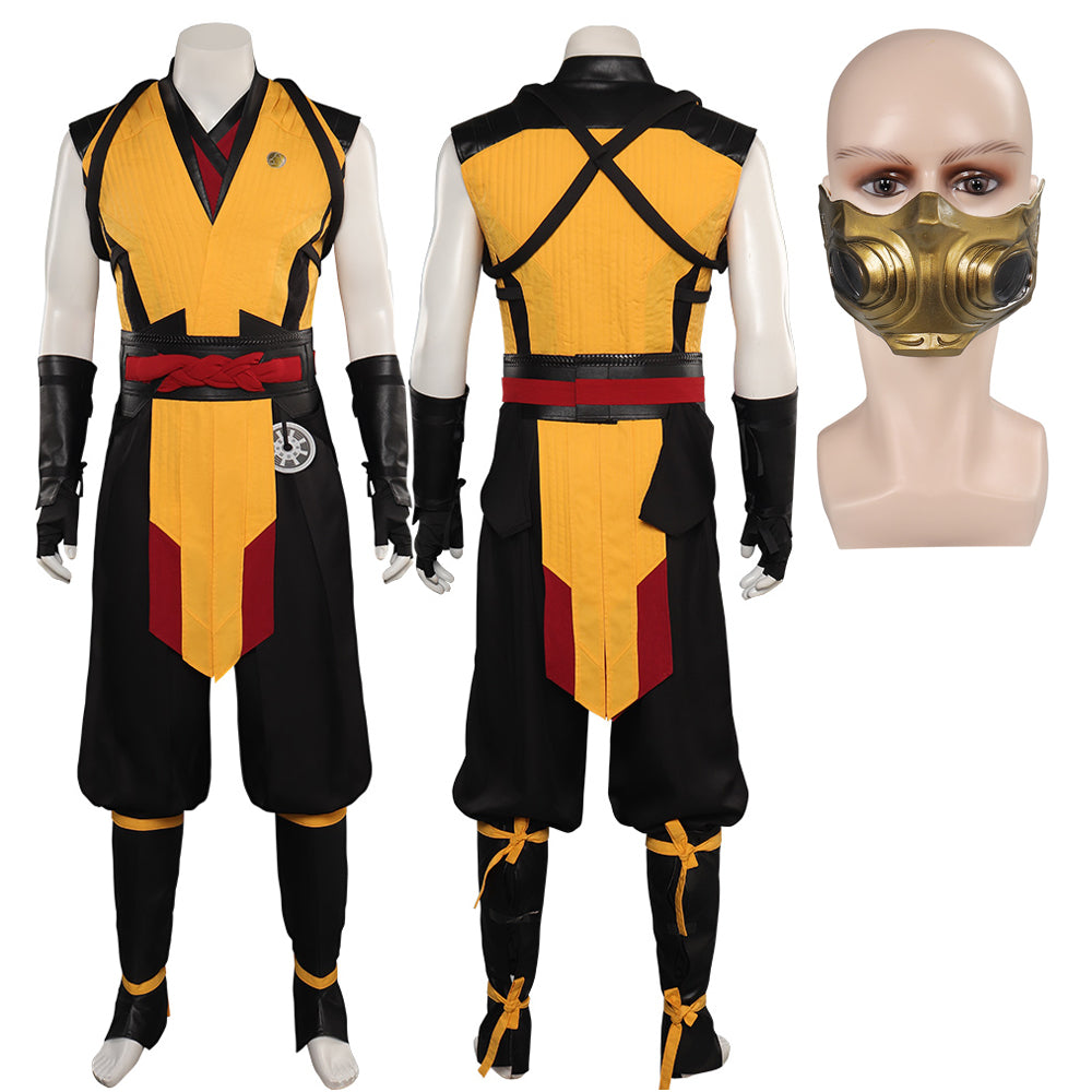 Scorpion Kostüm Set Mortal Kombat Scorpion Cosplay Halloween Outfits