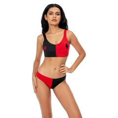 Harley Quinn Bademode Cosplay Erwachsene 2tlg. Sommer Badeanzug