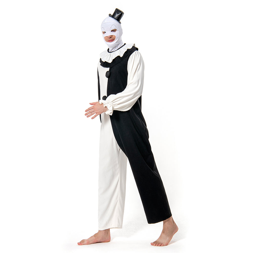 Terrifier 2 Art the Clown Cosplay Kostüm Outfits Halloween Karneval Jumpsuit