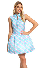 Barbie 2023 Margot Robbie blaues Kleid Cosplay Kostüm Halloween Karneval Outfits