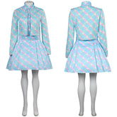 Mädchen Kinder Film Barbie 2023 blaues Kleid Set Cosplay Halloween Karneval Outfits