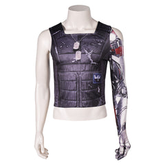 Cyberpunk 2077 Silverhand Johnny gedruckt Weste Cosplay Kostüm