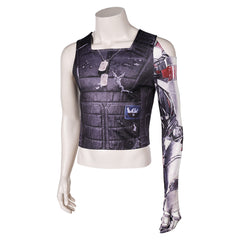 Cyberpunk 2077 Silverhand Johnny gedruckt Weste Cosplay Kostüm