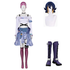 OW Le SSerafim Kiriko Kostüm Set Overwatch Kiriko Antifragile Kira-Kira Cosplay Outfits