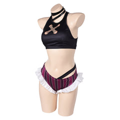 Arcane: League of Legends JinX Bademode 2tlg. Cosplay Kostüm