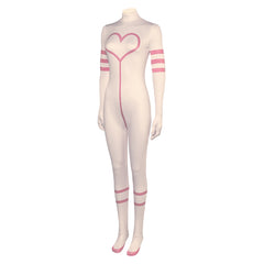 Hazbin Hotel Angel Dust weiß Jumpsuit Cosplay Outfits
