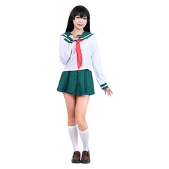 InuYasha Kagome Higurashi Cosplay Kostüm Uniform Halloween Karneval Kostüm