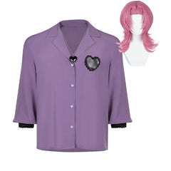 Romance Lila Shirt Boygroup Dämon Romance Cosplay Outfits
