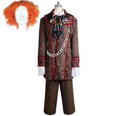Alice In Wonderland Johnny Depp Mad Hatter Full Set 6 Stücke Cosplay Kostüm