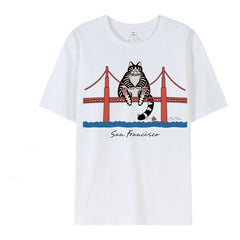 Dr. Ryland Grace Sommer weiß Kurzarm Shirt Project Hail Mary San Francisca Sommer Hemd