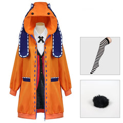 Kakegurui Compulsive Gambler Yomoduki Runa Cosplay Kostüm Hoodie Jacke Hooded mit Kaputze
