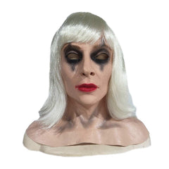 Joker 2 Harley Quinn Gaga Maske Latex Cosplay Halloween Karneval Kopfbedeckung