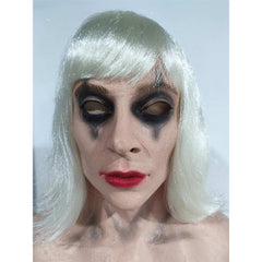 Joker 2 Harley Quinn Gaga Maske Latex Cosplay Halloween Karneval Kopfbedeckung