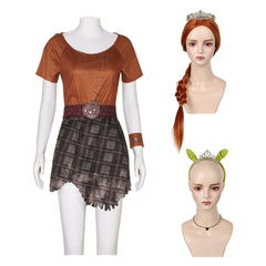 Prinzessin Fiona Kleid Shrek Fiona Cosplay Kostüm Halloween Outfits