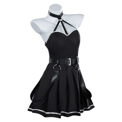Frieren Beyond Journey‘s End - Übel schwarz Kleid Cosplay Kostüm
