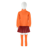 Kinder Mädchen Velma Dinkley Uniform Cosplay Kostüm