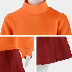 Kinder Mädchen Velma Dinkley Uniform Cosplay Kostüm