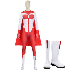 Invincible Omni-Man Nolan rot Jumpsuit Cosplay Kostüm