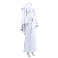 Padme Naberrie Amidala weiß Kleid Cosplay Kostüm Set Cosplay Outfits