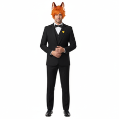 Nick Wilde schwarz Anzug Zoomania 2025 Nick Cosplay Outfits