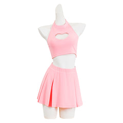 DEATH NOTE Misa Amane rosa Kleid Cosplay Kostüm Halloween Karneval Outfits