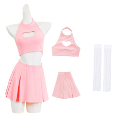 DEATH NOTE Misa Amane rosa Kleid Cosplay Kostüm Halloween Karneval Outfits