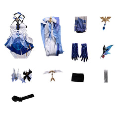 Skirk Kostüm Set Genshin Impact Skirk Cosplay Outfits