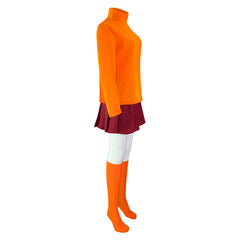 Velma Dinkley Kostüm Cosplay Scooby-Doo Uniform Halloween Karneval Outfits