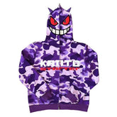 Gengar Hoodie 3D Druck Sweatshirt Erwachsene Streetwear Jacke