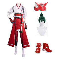 OW Kiriko Kamori Kostüm Set Overwatch Kiriko Cosplay Halloween Karneval Outfits
