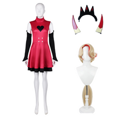 Hazbin Hotel Charlie Morningstar Rot Kleid Cosplay Kostüm