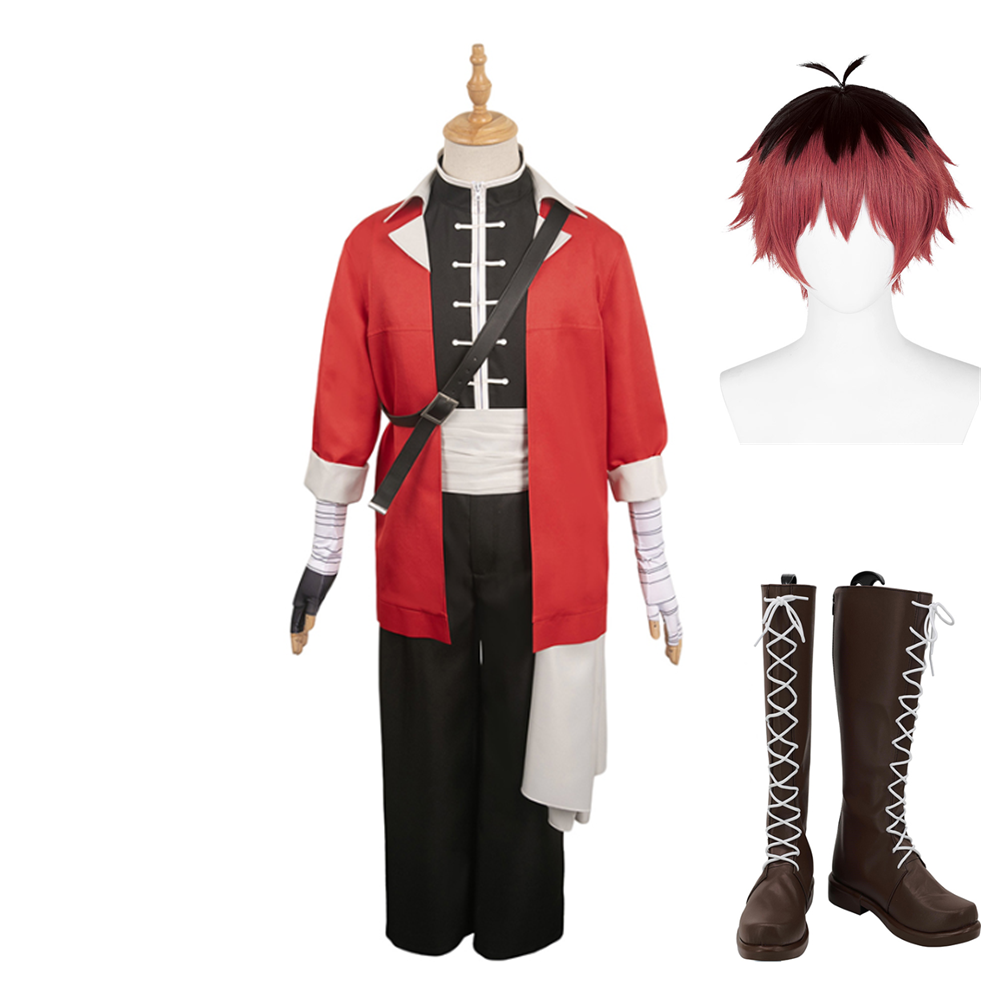 Anime Frieren Beyond Journey‘s End - Stark rot Kostüm Set Cosplay Halloween Karneval Outfits