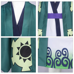 Kinder One Piece Roronoa Zoro Kimono Cosplay Kostüm Halloween Karneval Outfits