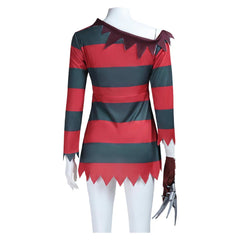 A Nightmare On Elm Street Freddy Krueger webliche Kostüm Halloween Outfits