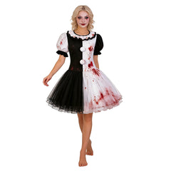 Art The Clown Terrifier Crossplay schwarz weiß Kleid