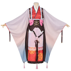 Blade of Demon Destruction Mitsuri Kanroji Rot Kostüm Sets Feuerpferd Jahr Mitsuri Cosplay Outfit
