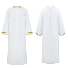 Good Omens Aziraphale weiß Robe Aziraphale Cosplay Outfits