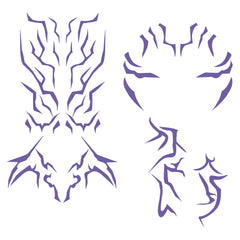 KPOP Demon Hunters HUNTRIX Rumi Purple Tattoo-Sticker Cosplay Requisite