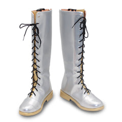 Trio Dämonenjägerin Golden Dämonenjägerin Rumi schwarz-gold Stiefel Cosplay Schuhe