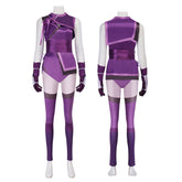 MK Mileena Kostüm Set Mortal Kombat Milenna lila Cosplay Outfits