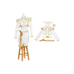 Mädchen Kinder Huntrix Mira Golden weiß Cosplay Outfits