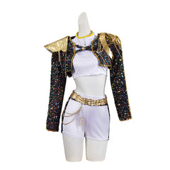 Mädchen Kinder Huntrix Rumi Golden schwarz Cosplay Outfits