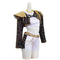 Mädchen Kinder Huntrix Rumi Golden schwarz Cosplay Outfits